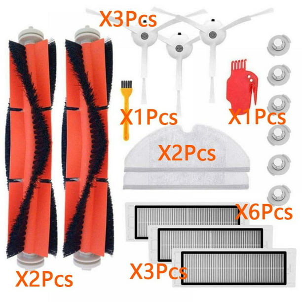 Main/Side Brush Filter Accessory Kit for Xiaomi MI Roborock S50 E35 Robot Vacuum